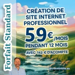Création de site vitrine amélioré – Forfait Standard pour artisans et petites entreprises