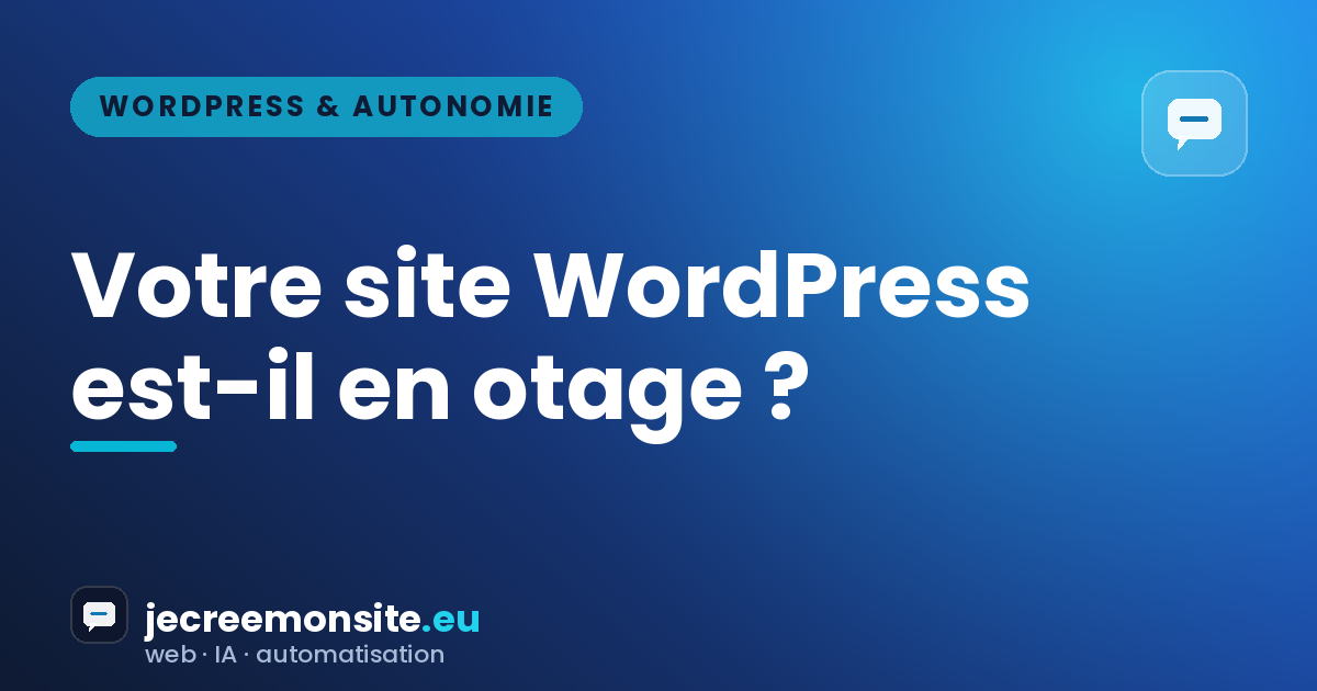 Votre site WordPress est-il retenu en otage par votre webmaster ?