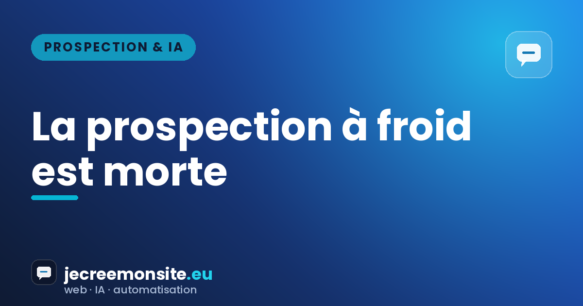 La prospection à froid est morte