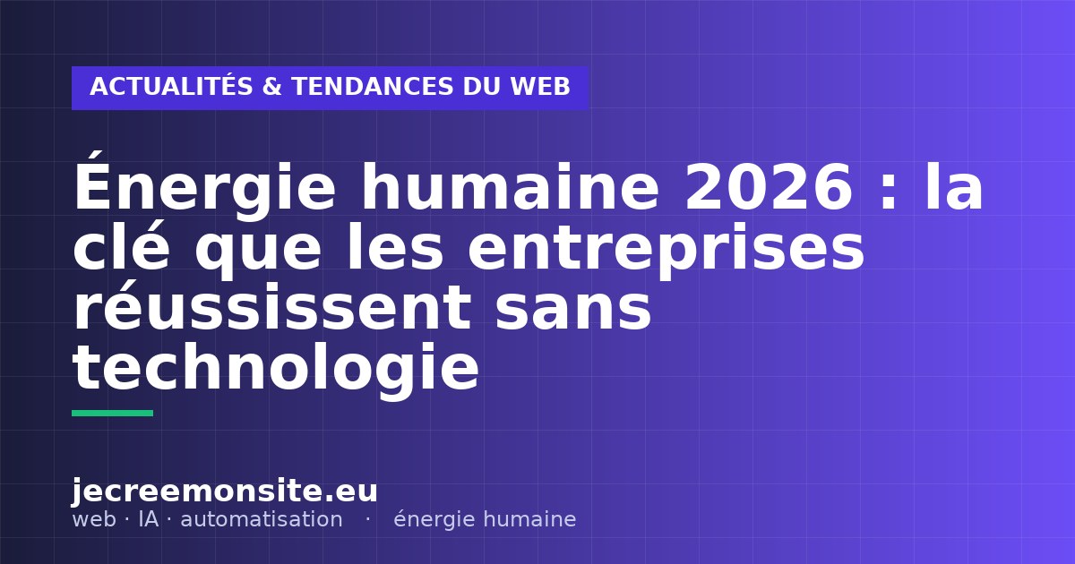 énergie humaine