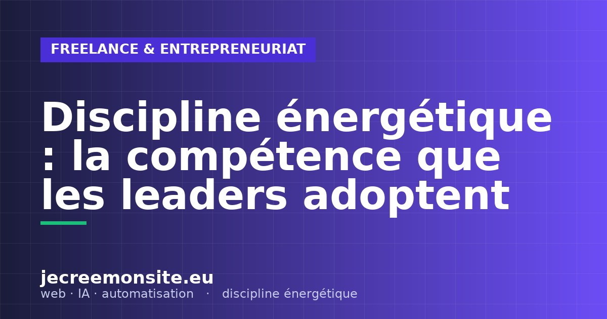 discipline énergétique