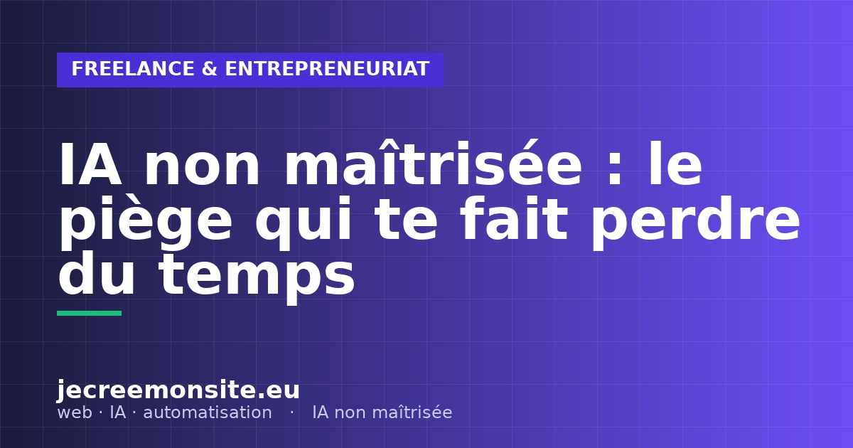 IA non maîtrisée