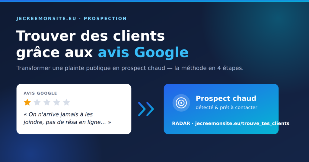 Trouver des clients grâce aux avis Google