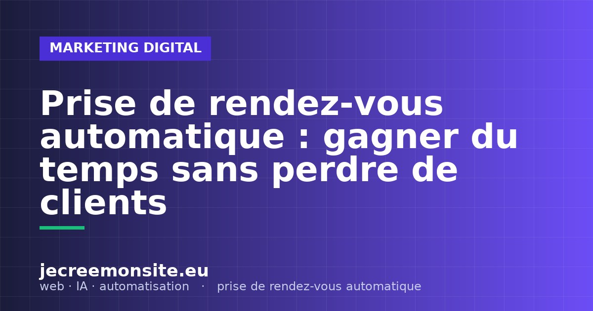 prise de rendez-vous automatique